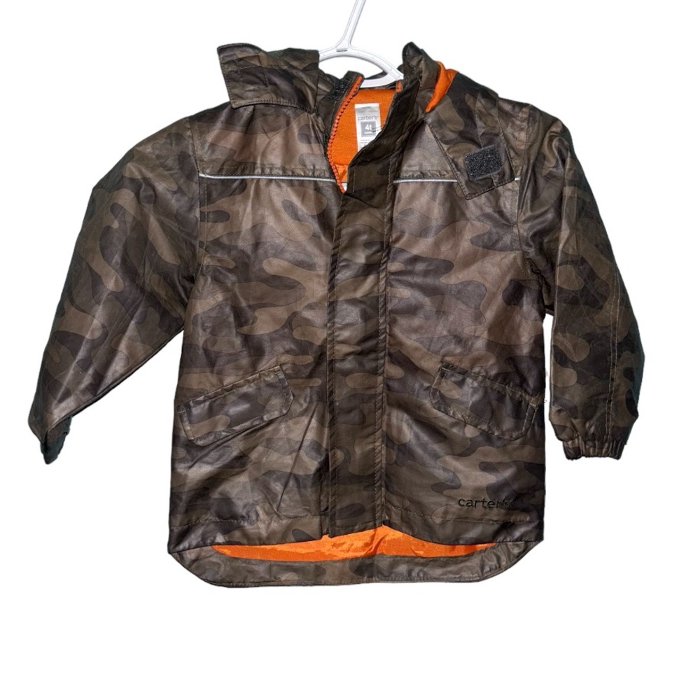 Kids| 4T Raincoat Carter's Toddler Green Army Raincoat